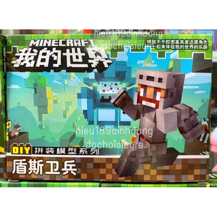 Lắp ráp xếp hình not Lego Minecraft My World 303 : 6 mẫu Minifigures