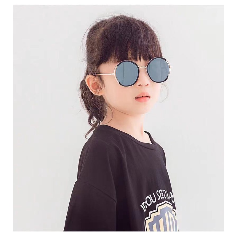 Kính mát gọng kim loại phong cách Hàn Quốc thời trang cho bé