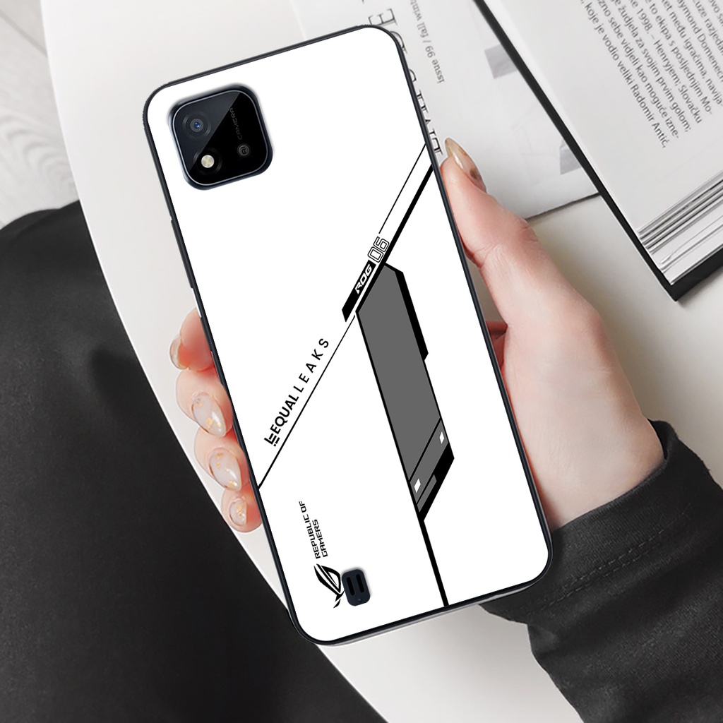 Ốp lưng điện thoại Realme C11 2021 - Republic of Gamers, chất liệu kính cường lực