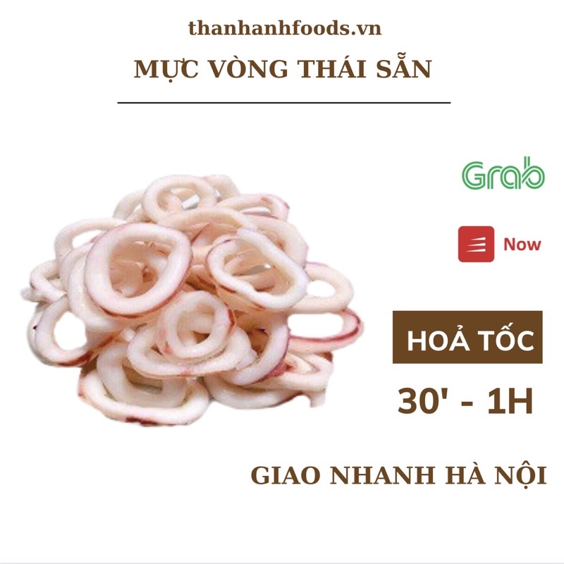 Mực Vòng Thái Sẵn (Túi 1kg) -Thanh Anh Foods