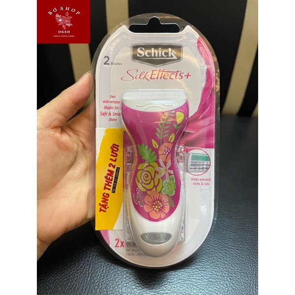 Bộ Dao Cạo Thay Lưỡi Dành Cho Nữ Schick Silk Effects . - Hàng chính hãng DKSH Việt Nam.