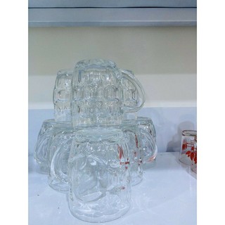 Bộ ly thủy tinh lỡ có quai union glass ug 217