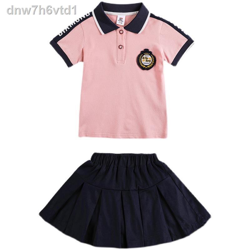 Nam sinh và nữ Đồng phục học mùa hè, Trang thể thao thông thường Quần áo lớp, thun Polo biểu diễn cho trẻ em vào n
