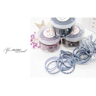 Hộp 12 dây buộc tóc siêu dễ thương