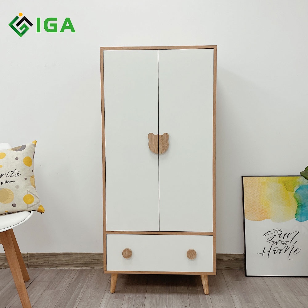 Tủ quần áo gấu cho bé giá rẻ, hình Gấu thương hiệu IGA - GP123