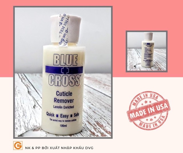 Kem mềm da Mỹ không cần ủ Blue Cross Cuticle Remover