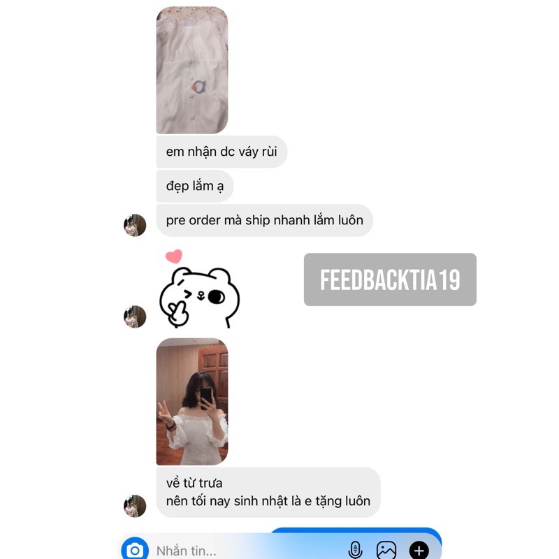 Váy cúc bọc trễ vai Tia19. Đầm tiểu thư trắng bẹt vai dáng xoè ( ẢNH THẬT ) | BigBuy360 - bigbuy360.vn