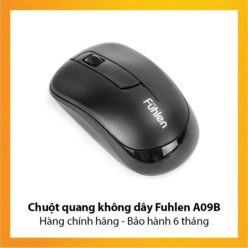 Chuột quang không dây Fuhlen A09B - Hàng chính hãng - Bảo hành 06 tháng