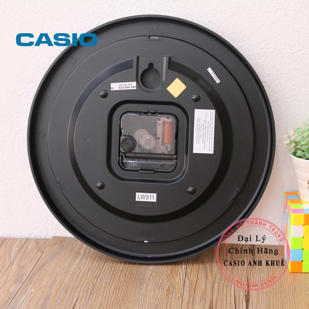 Đồng hồ treo tường Casio IQ-01S-1DF đen ( 24.6 mm)