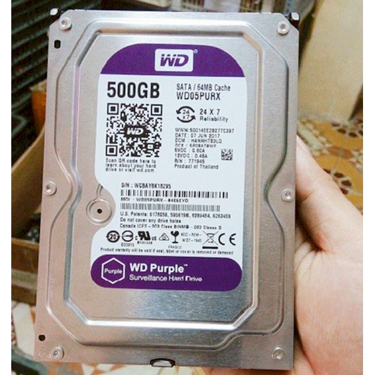 Ổ cứng HHD  500GB - Bảo hành 24 tháng - Lỗi 1 đổi 1