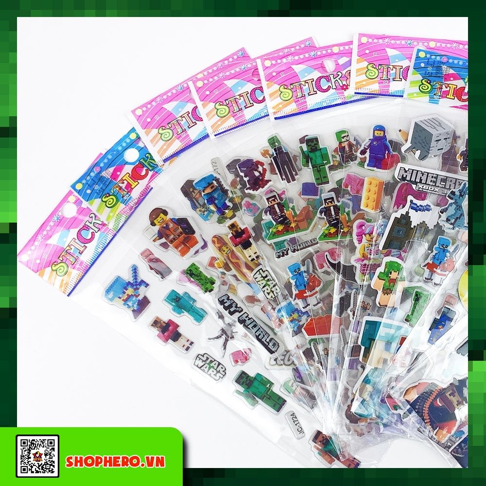 Sticker Minecraft 15 hình dán