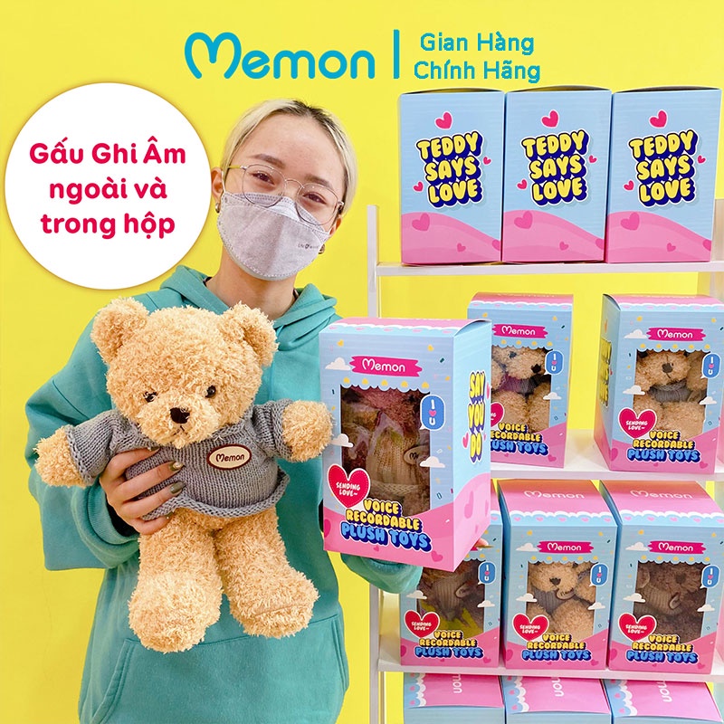 Gấu Bông Ghi Âm Cao Cấp Memon