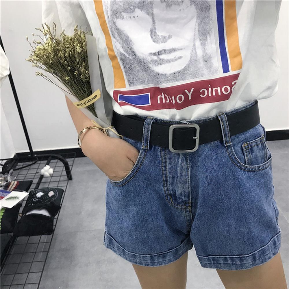 Thắt Lưng Da Khóa Kim Loại Điều Chỉnh Được VANES1 Thời Trang Hàn Quốc Cho Nam Nữ