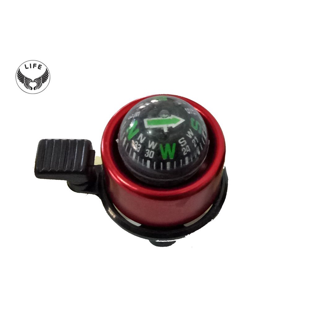 Chuông xe đạp la bàn/ chuông xe đạp nhỏ gọn sắc màu, phát âm thanh cực to và vang