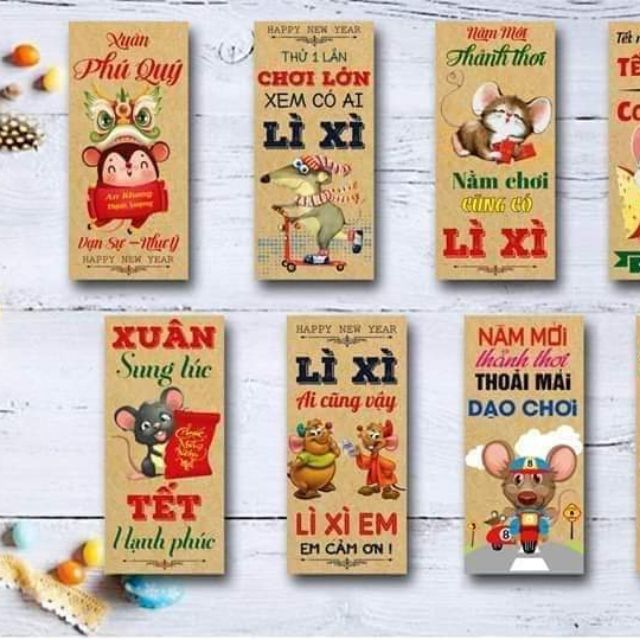 Set 200 bao lì xì