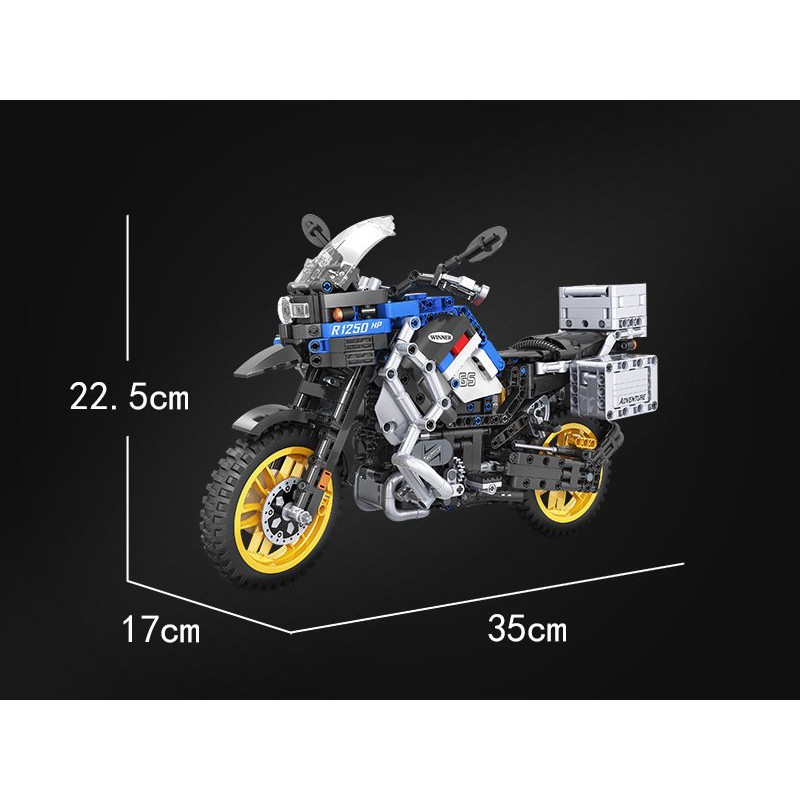 （CÓ SẴN）Đồ chơi lắp ráp mô hinh TECHINIC Winner 7048 Siêu Xe moto BMW R1250 GS