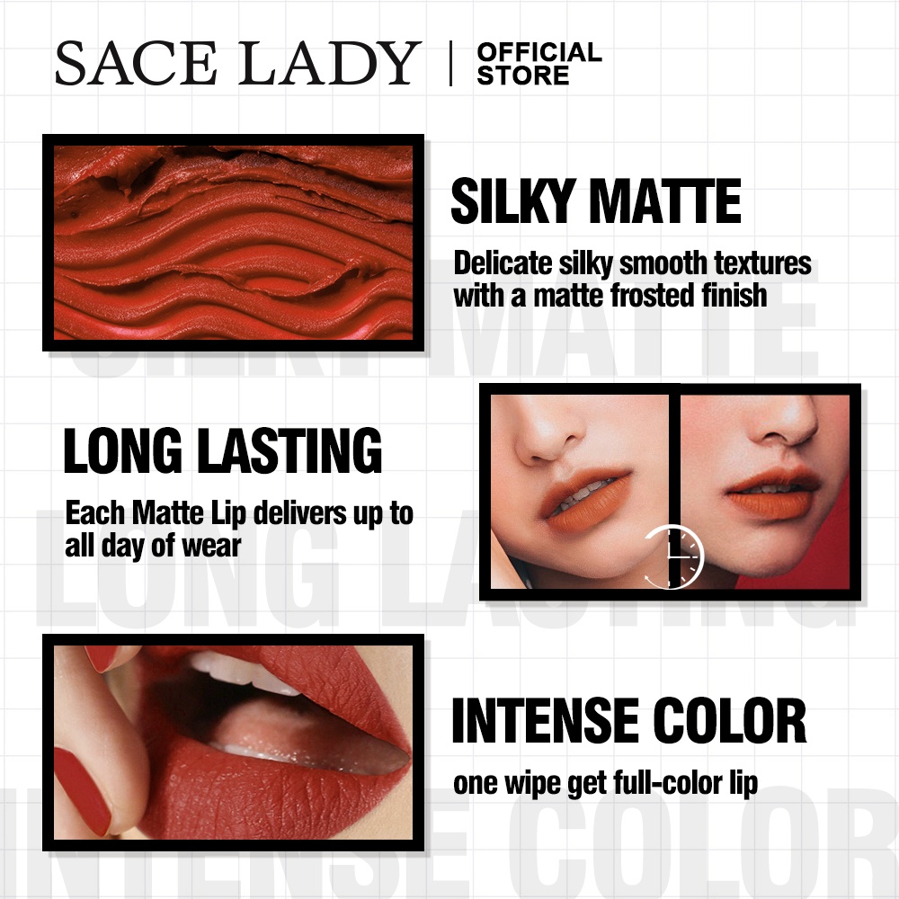 Son môi lì SACE LADY chống thấm nước lâu trôi 3.8g | BigBuy360 - bigbuy360.vn