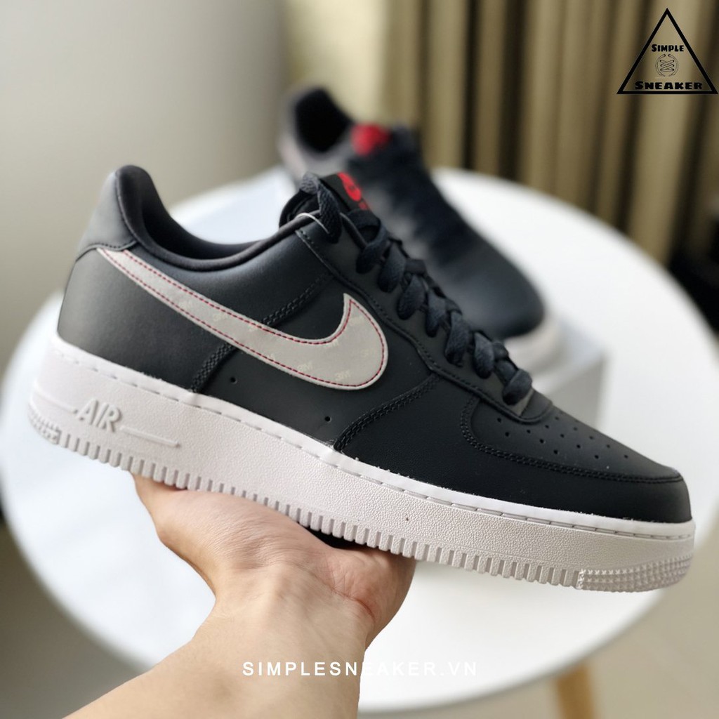 Giày Nike Air Force 1FREESHIPHàng Chính Hãng - Giày Sneaker Nike AF1 Core Black 3M Chuẩn Auth