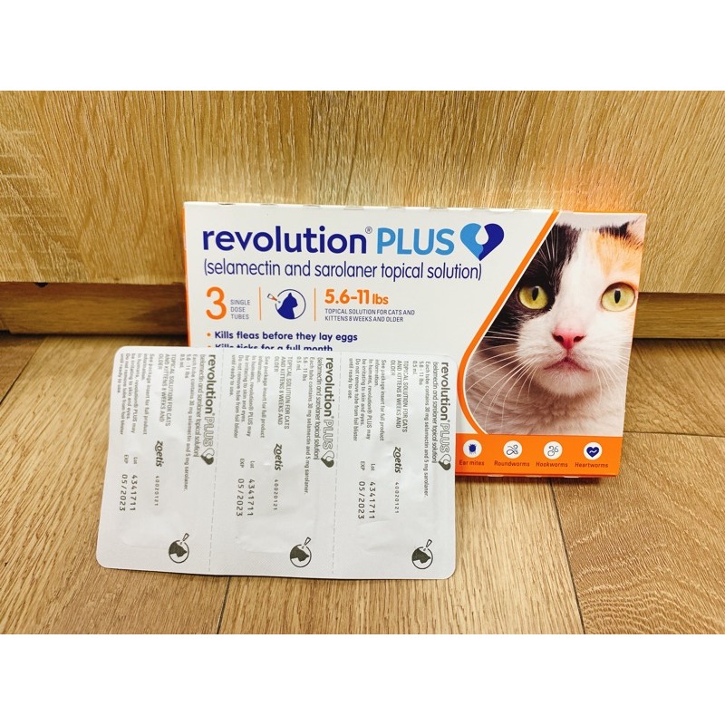 Nhỏ gáy trị rận Revolution Plus cho mèo