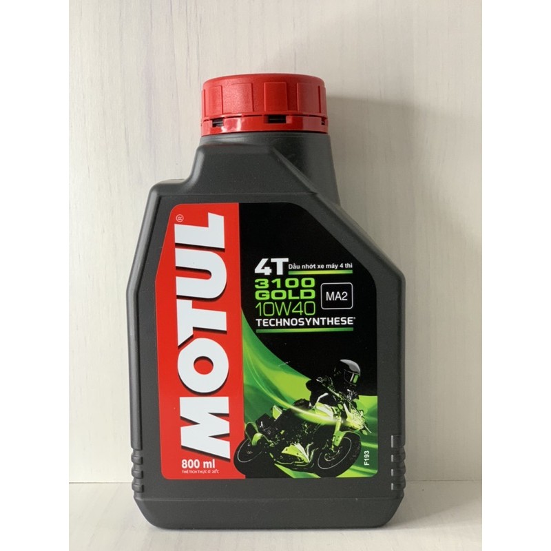 Nhớt XE SỐ Bán Tổng Hợp MOTUL 3100 GOLD 10W40, API SM, JASO MA2