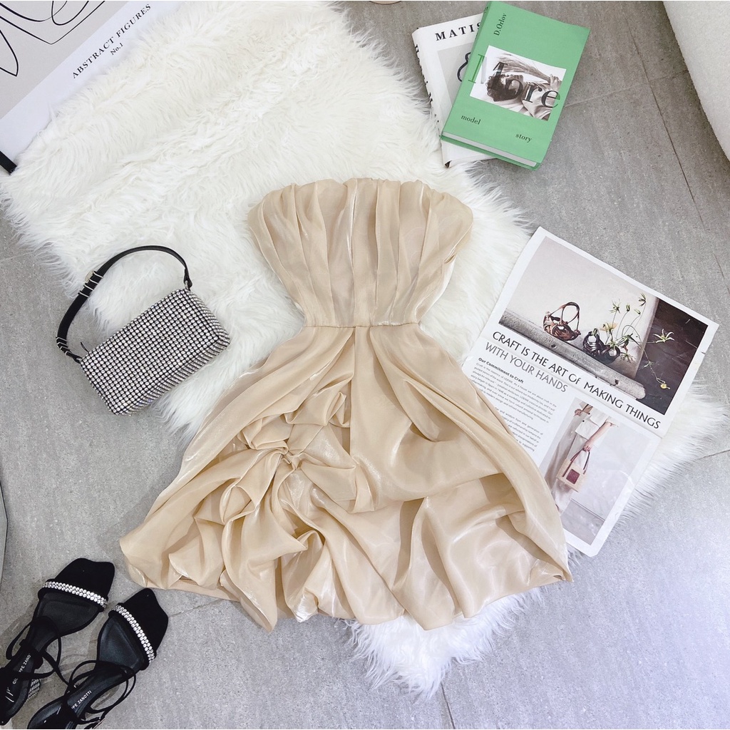 ĐẦM VOAN HOA NHÚNG