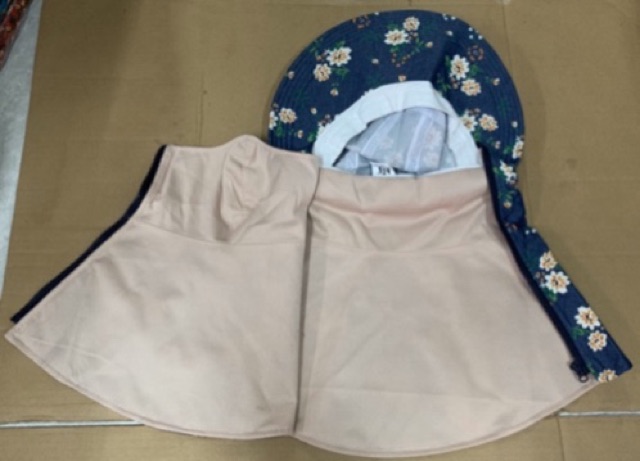 khẩu trang nón vành  giả jean cao cấp