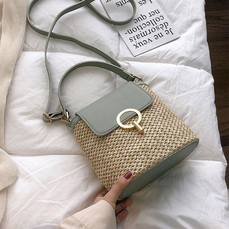 Túi cói Vai Bằng Rơm Thời Trang Sành Điệu Cho Nữ