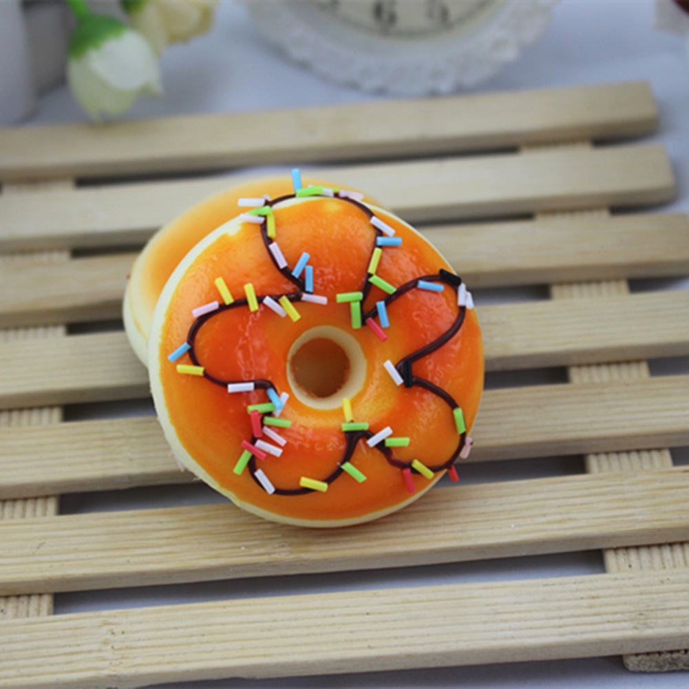 Đồ Chơi Dạng Nén Đàn Hồi Hình Bánh Donut Giúp Giảm Căng Thẳng