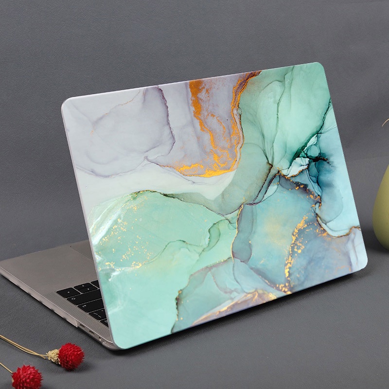 <Ready Stock> Marble case 2022 for Macbook Pro 14 inch M1Pro A2442 A2485 Pro 13 2020 M1 A2338 A2337 Air. 13 2020 A2337 M1 A2338 Laptop Cover Free keyboard cover 8MJF