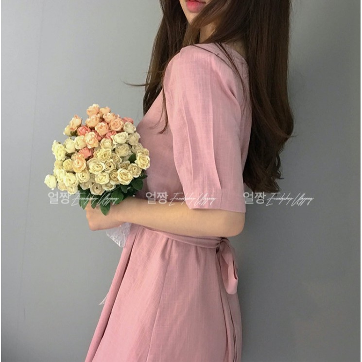 Đầm dáng xòe mini tay ngắn Emilyshop