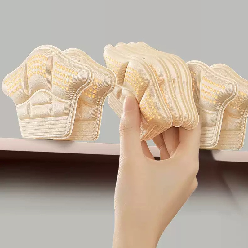1 Cặp Miếng Dán Gót Giày 5D Bằng Xốp Dày Tự Dính Chống Trượt Chống Mòn Bảo Vệ Chân
