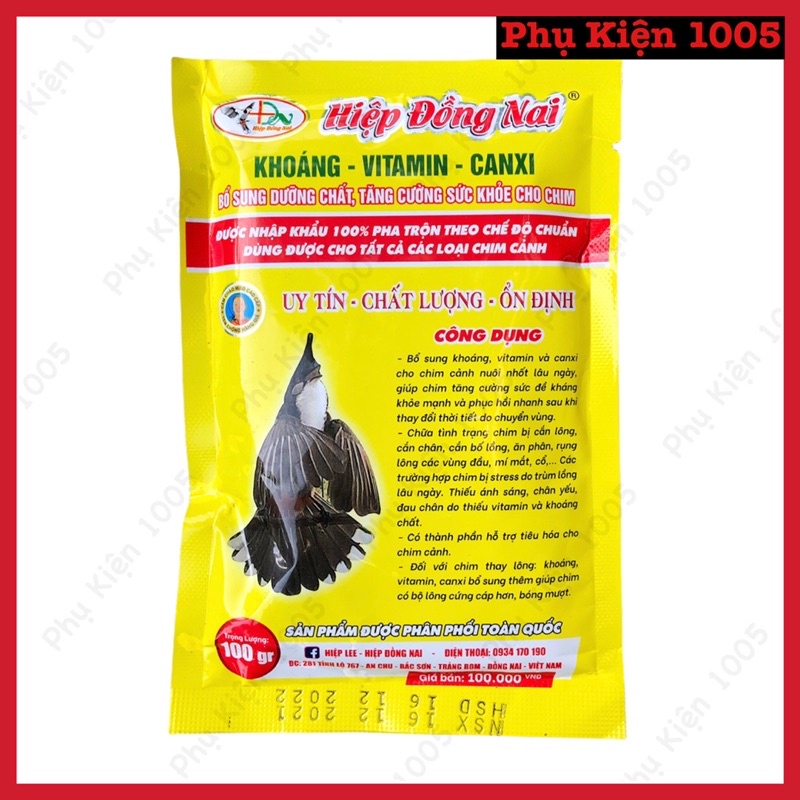 Khoáng Canxi Vitamin Hiệp Đồng Nai - Bổ Sung Dinh Dưỡng Cho Chim