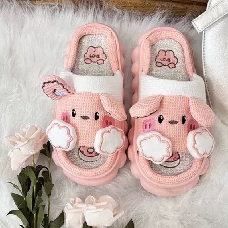Dép bánh mì Pikachu siêu cute đế bông siêu êm cao 5cm