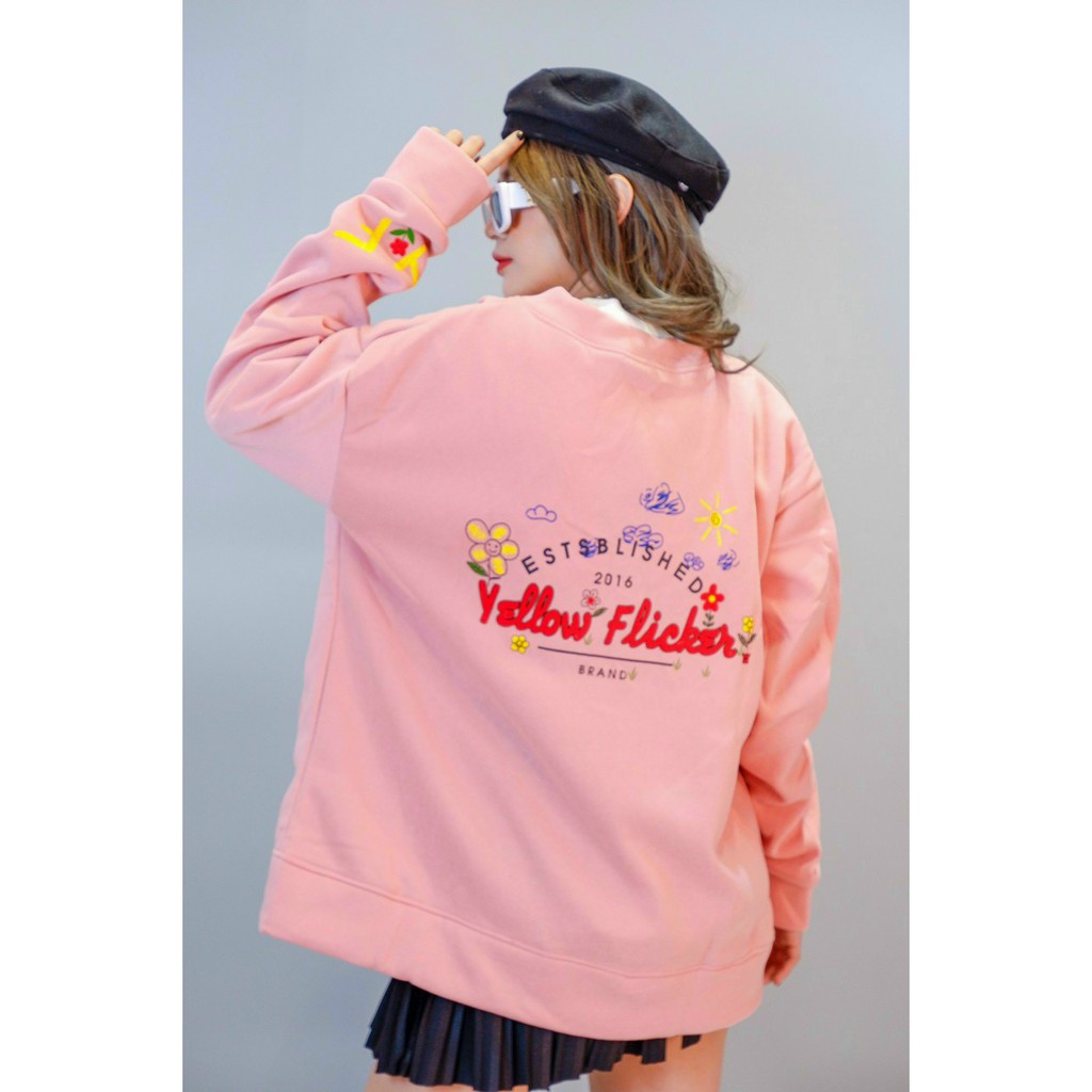 𝗡𝗘𝗪 𝗔𝗥𝗥𝗜𝗩𝗔𝗟💢  Áo Khoác Nữ Cardigan Nỉ Ngoại Cao Cấp không xù Hottrend chữ Yellow Flicker | BigBuy360 - bigbuy360.vn
