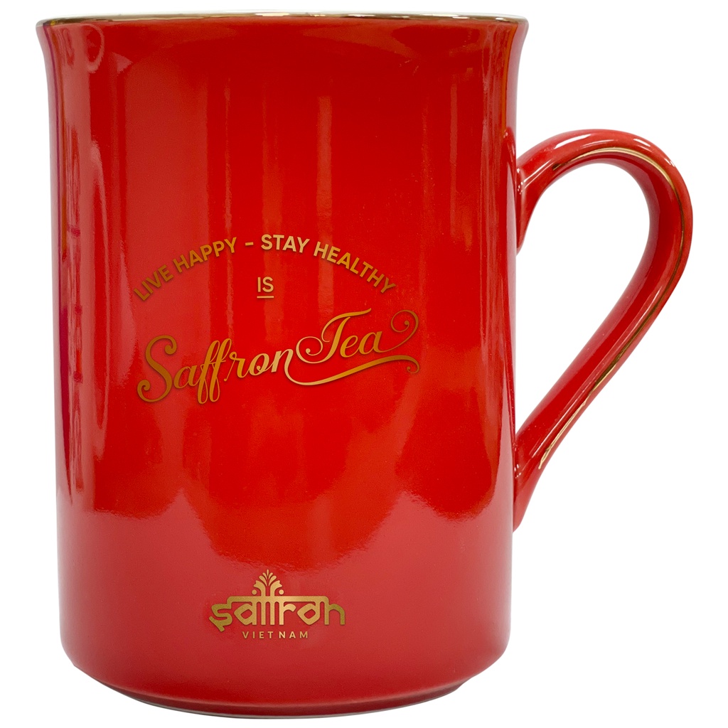 Cốc sứ cao cấp Logo Saffron Việt Nam