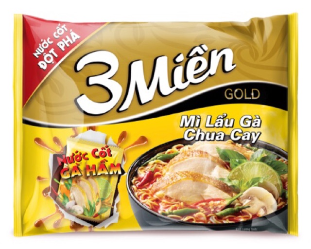 Mì 3 miền đủ vị dòng gold