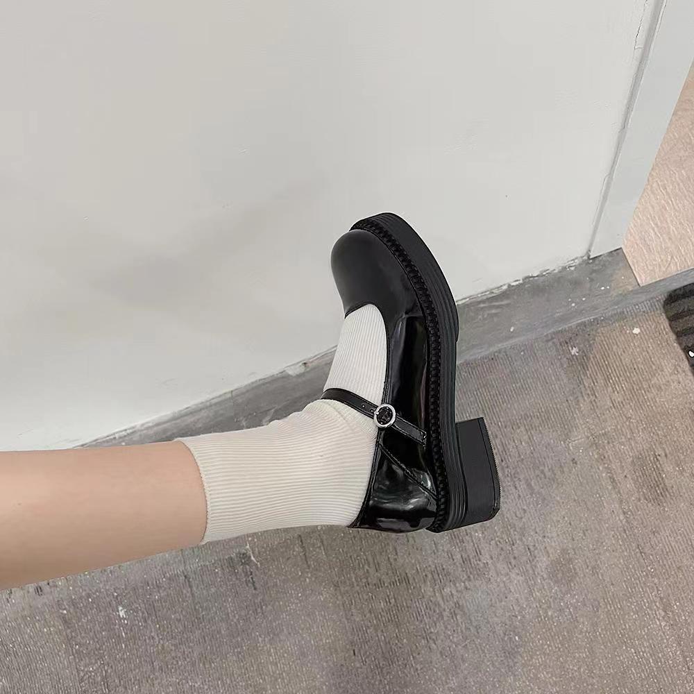 Giày cao gót Mary Jane Giày Cao Gót Thiết Kế Phong Cách Lolita Nhật Bản Thời Trang Xuân Thu