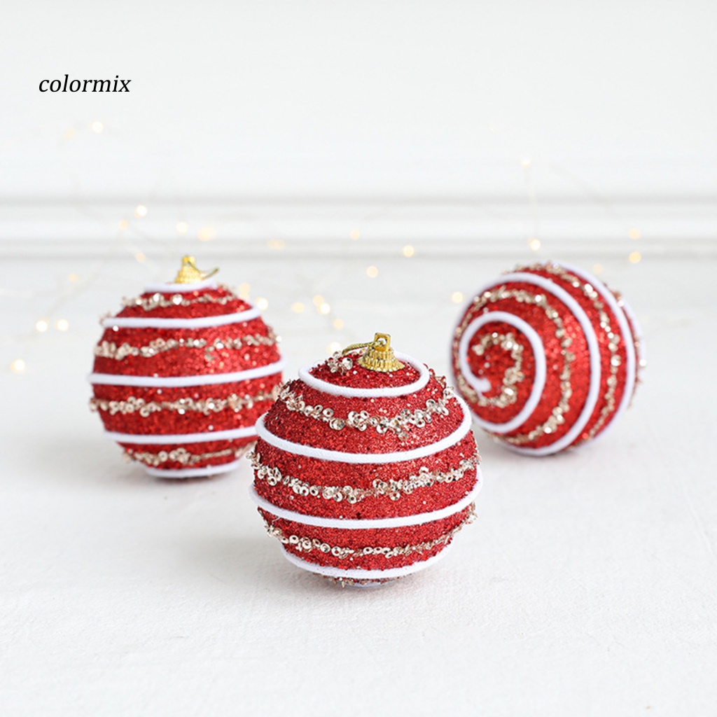 Quả Châu 8cm Trang Trí Cây Thông Giáng Sinh