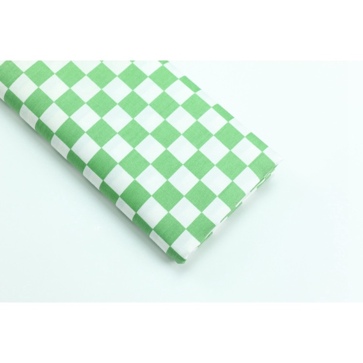 Tấm Vải Sợi Chéo Cotton Họa Tiết Kẻ Ô 2cm Làm Đồ Thủ Công