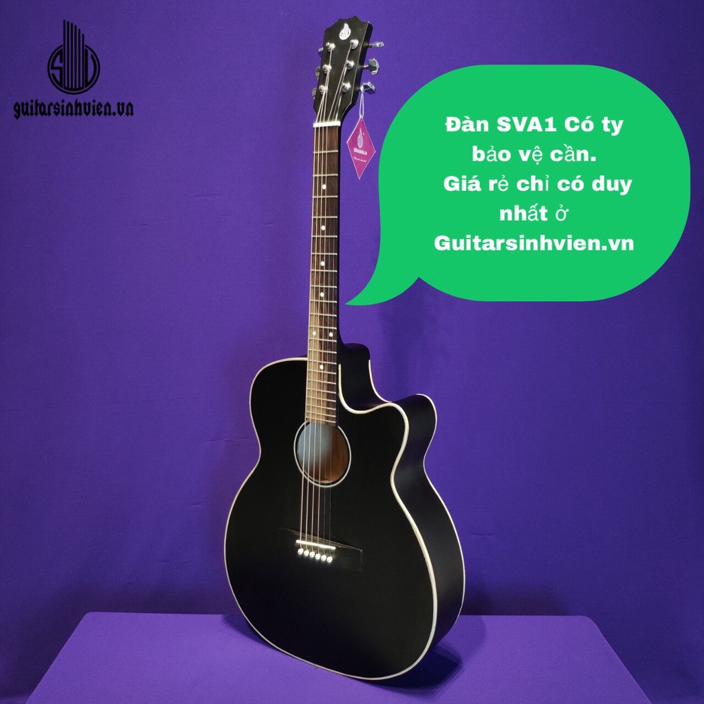 Đàn guitar acoustic SVA1 có ty chống cong nhiều màu - Kèm 7 phụ kiện - Bảo hành 1 năm SVA1 - Bảo đảm chất lượng