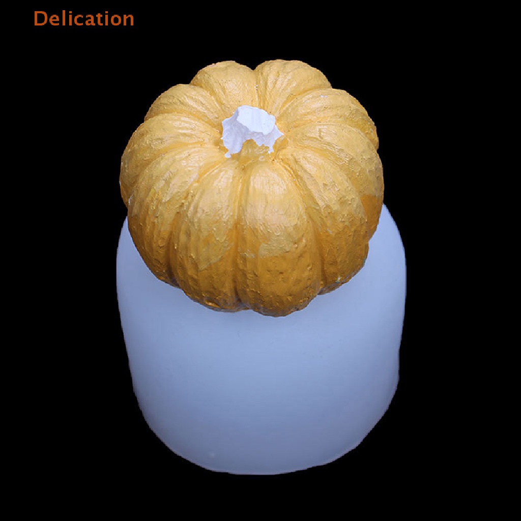 Khuôn Silicone Làm Xà Phòng Thủ Công Hình Bí Ngô 3D Mini