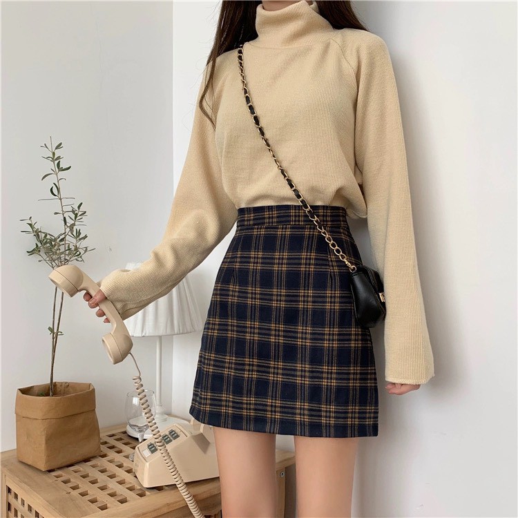 Chân Váy Công Sở Kẻ Năng Động Hàn Quốc CV03 | BigBuy360 - bigbuy360.vn