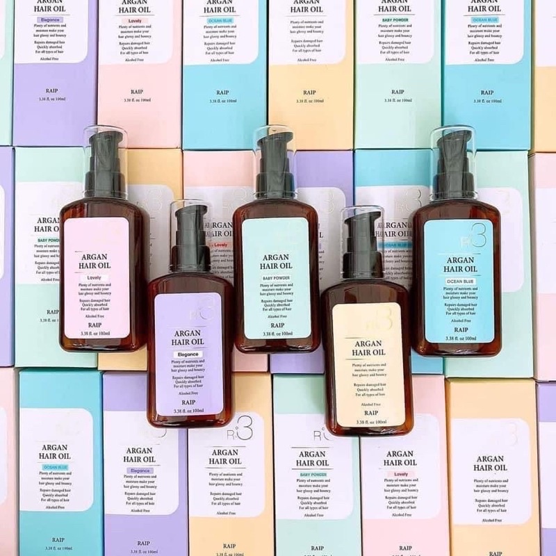 Tinh dầu dưỡng tóc Argan Oil giúp tóc bồng bềnh ống ả ( màu ngẫu nhiên)