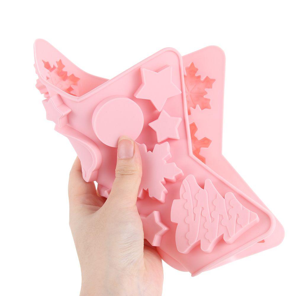 Khuôn Silicone Cấp Thực Phẩm Hình Người Tuyết Làm Bánh DIY