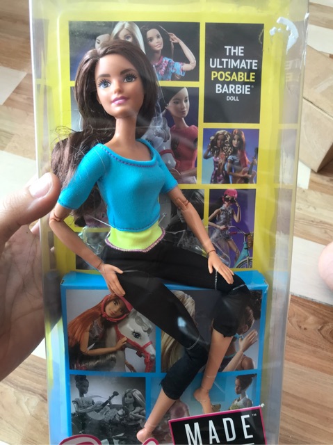 Búp bê Barbie made to move yoga 22 khớp chính hãng