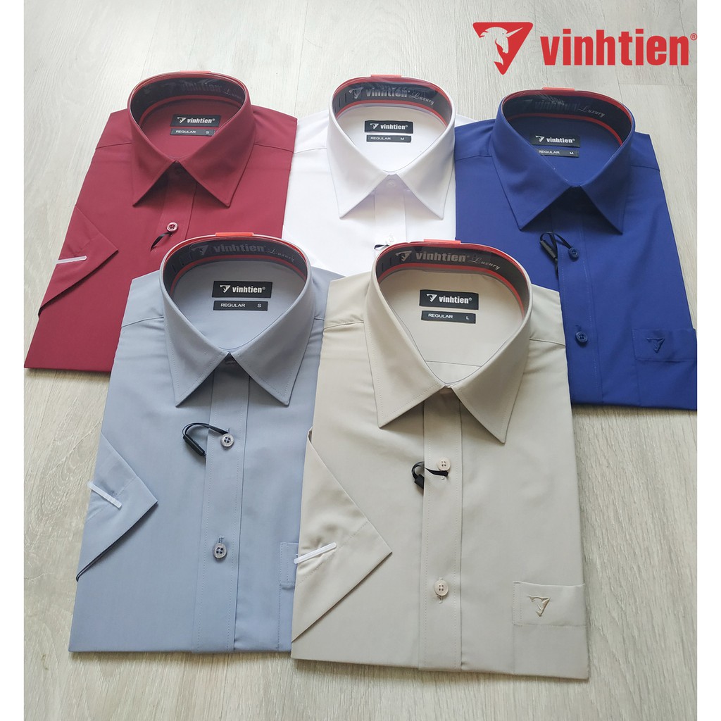 Áo Sơ Mi Nam Ngắn Tay Dáng Suông Vĩnh Tiến