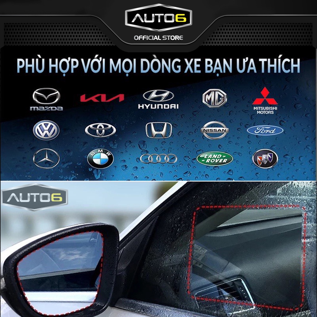 Tấm dán kính chống bám nước gương ô tô HYUNDAI ACCENT, ELANTRA ... full size - AUTO6