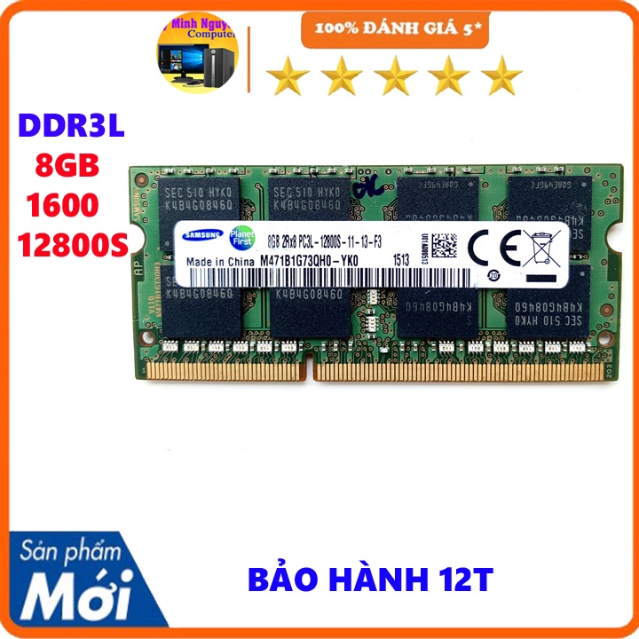 Ram laptop 4gb DDR3L 12800s, DDR3 bus 1600
