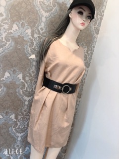 Đầm dáng suông tay dài công sở