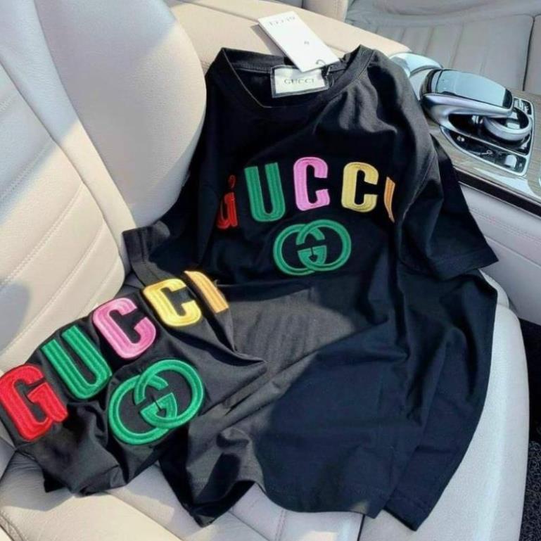 Áo thun form rộng tay lỡ, gucci thêu ⚡ 🥇